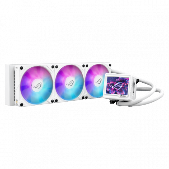CPU AIO Liquid Cooler ASUS ROG RYUJIN III 360 ARGB EXTREME White Edition 3.5" LCD Display 