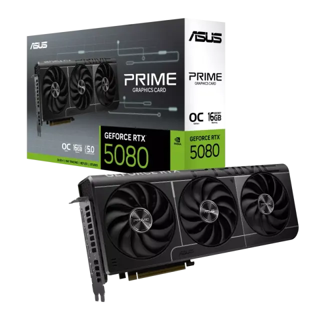 Видео карта ASUS PRIME GeForce RTX 5080 OC 16GB GDDR7 