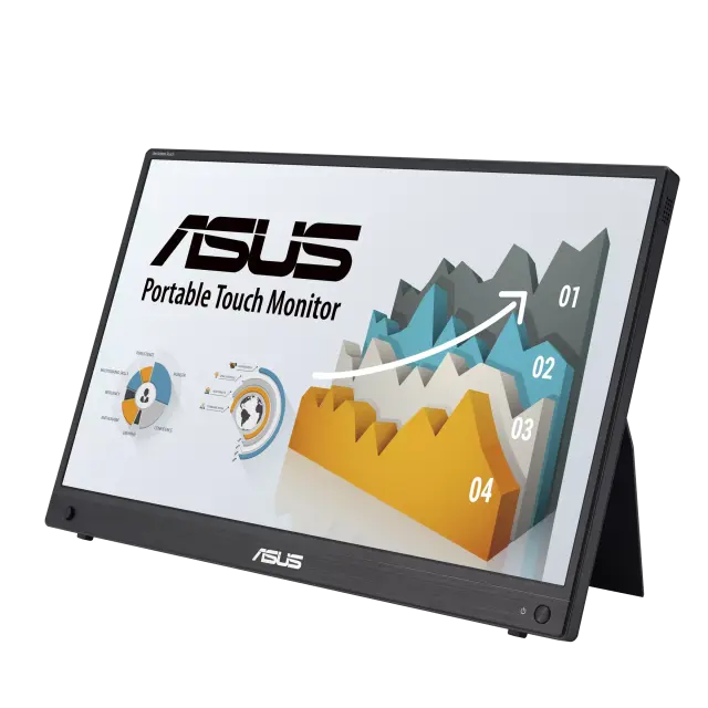 Портативен тъч Монитор ASUS ZenScreen Touch MB16AMTR, 16" IPS FHD (1920x1080) 