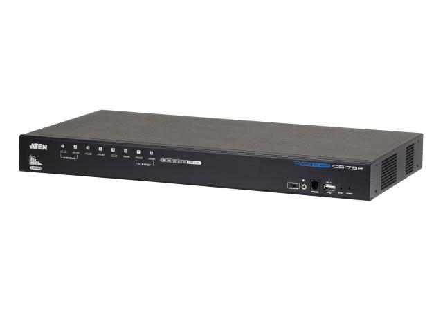 KVM Суич ATEN CS1798-AT-G,  8-Port USB, HDMI/Audio KVM Switch 