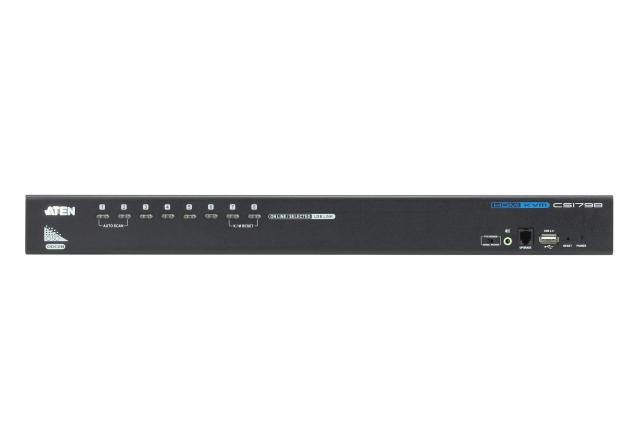 KVM Суич ATEN CS1798-AT-G,  8-Port USB, HDMI/Audio KVM Switch 