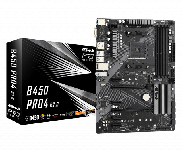 Motherboard ASRock B450 Pro4 R2.0, AM4, DDR4 