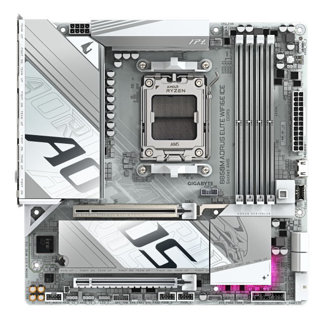 Motherboard GIGABYTE B850M AORUS ELITE WIF6E ICE socket AM5 