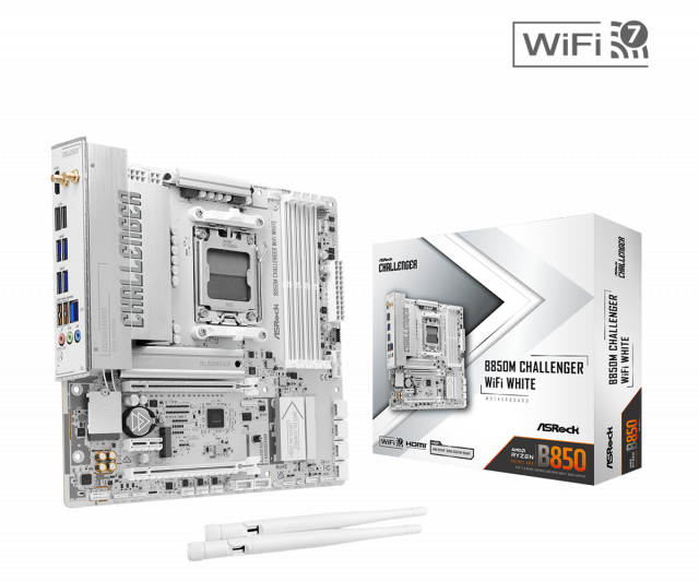 Motherboard ASRock B850M CHALLENGER WIFI WHITE socket AM5 