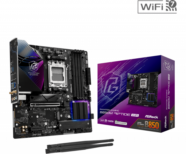 Дънна платка ASRock B850M RIPTIDE WIFI7 socket AM5 
