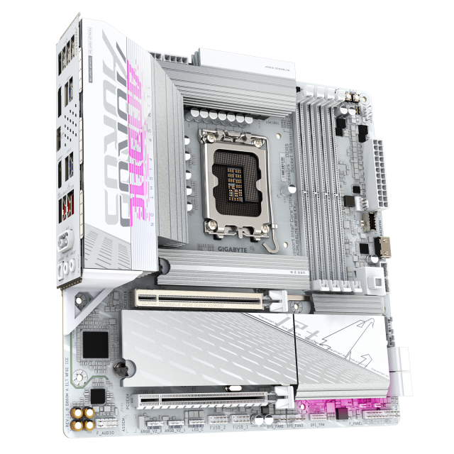 Дънна платка GIGABYTE B860M AORUS ELITE WiFi 6E ICE, LGA 1851 