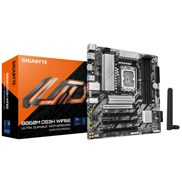 Дънна платка GIGABYTE B860M DS3H WIFI 6E, LGA 1851 
