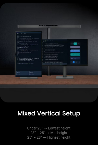 Лампа за четене за монитор BenQ Table ScreenBar Max silver 