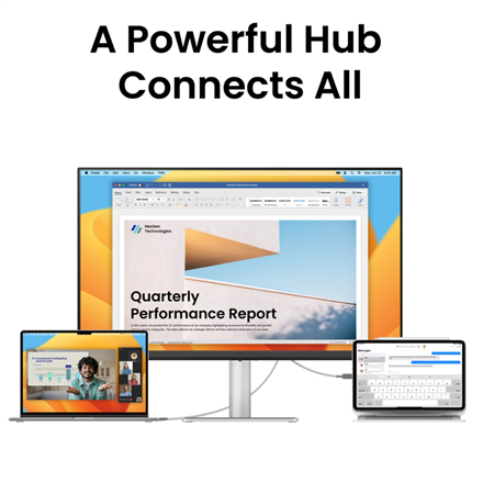 Монитор за MacBook BenQ MA270UP, 27" IPS, 4K 3840x2160, Nano Gloss, 99% sRGB, 95% P3, USB-C, Speakers 