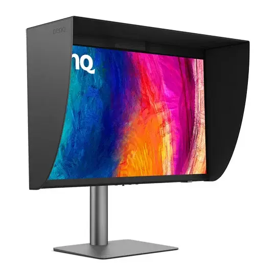 Монитор BenQ PD2770U, професионален 27" IPS, 4K, 3840x2160, 100% Rec.709, 99% Adobe RGB, 99% P3, USB hub, регулируема стойка, pivot 
