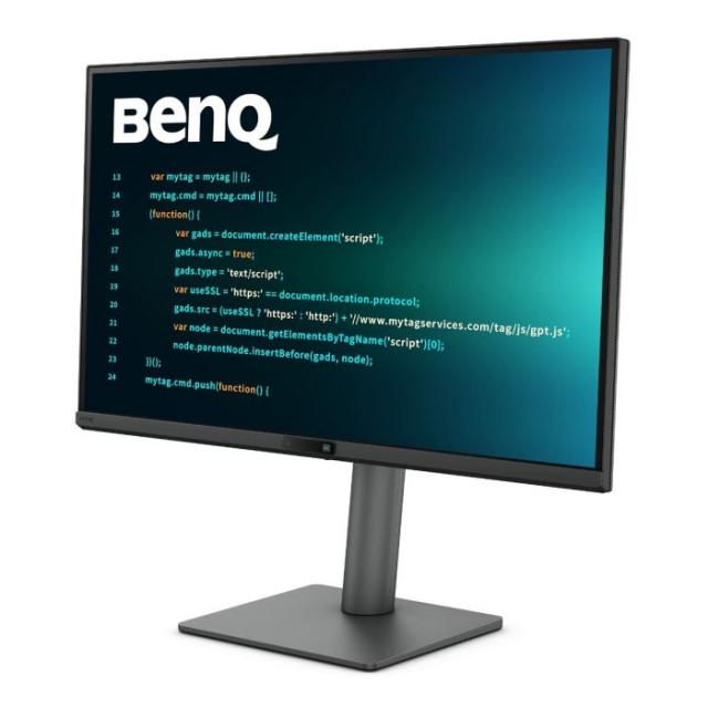 Монитор за програмиране BenQ RD270Q, 27", IPS, 2560x1440, 5 ms, 144Hz, HDR10, Ergonomic stand, HDMI, DisplayPort, USB-C, Speakers 