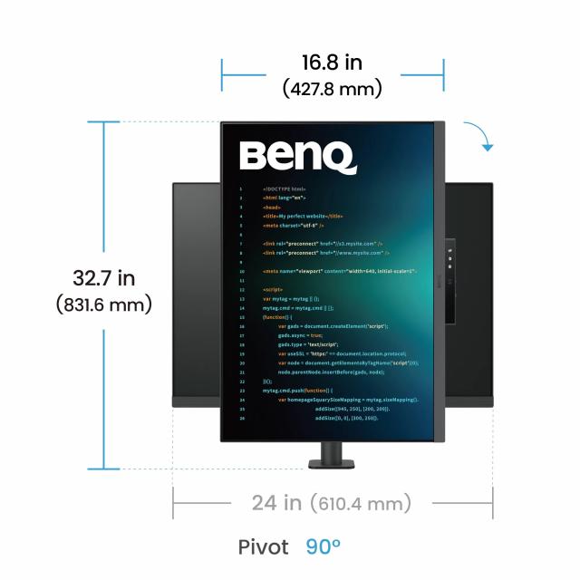 Programming Monitor BenQ RD280UA, 28.2", Ergo Stand 