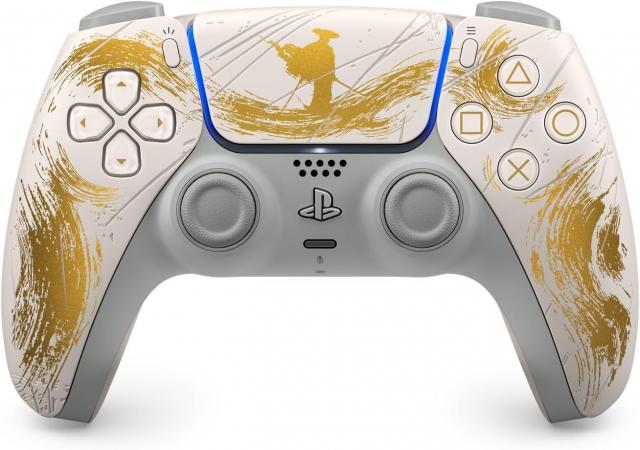 Безжичен контролер Sony DualSense - Ghost of Yotei Gold Limited Edition 