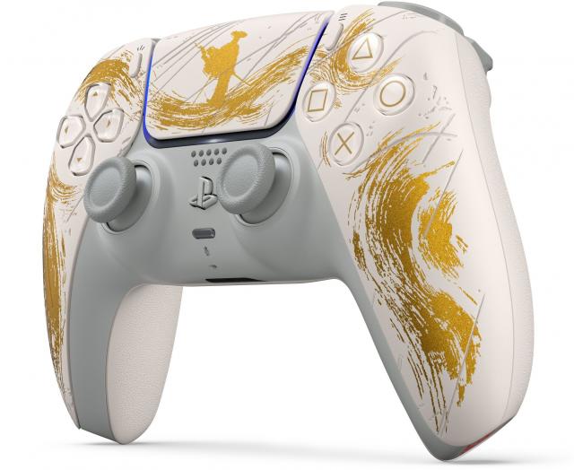 Безжичен контролер Sony DualSense - Ghost of Yotei Gold Limited Edition 