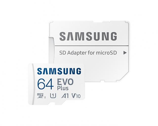 Memory card Samsung EVO Plus microSDXC, 64GB, Adapter 