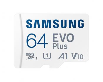 Memory card Samsung EVO Plus microSDXC, 64GB, Adapter