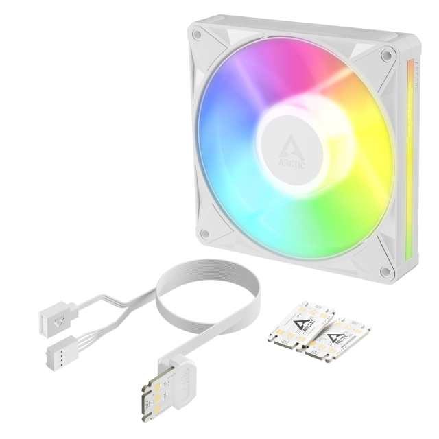 Вентилатор ARCTIC BioniX P14 A-RGB PWM 140mm Daisy Chain - Бял 