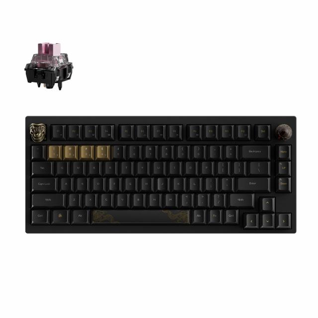 Wireless Mechanical Keyboard Keychron Black Myth Wukong - TTC Golden Pink Switch 