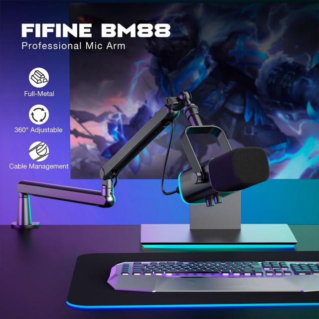 Стойка за микрофон FIFINE BM88 High End Boom Arm Stand 