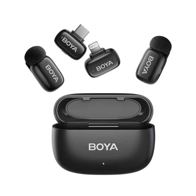 Wireless Microphone System BOYA Mini USB-C and Lightning - Black 