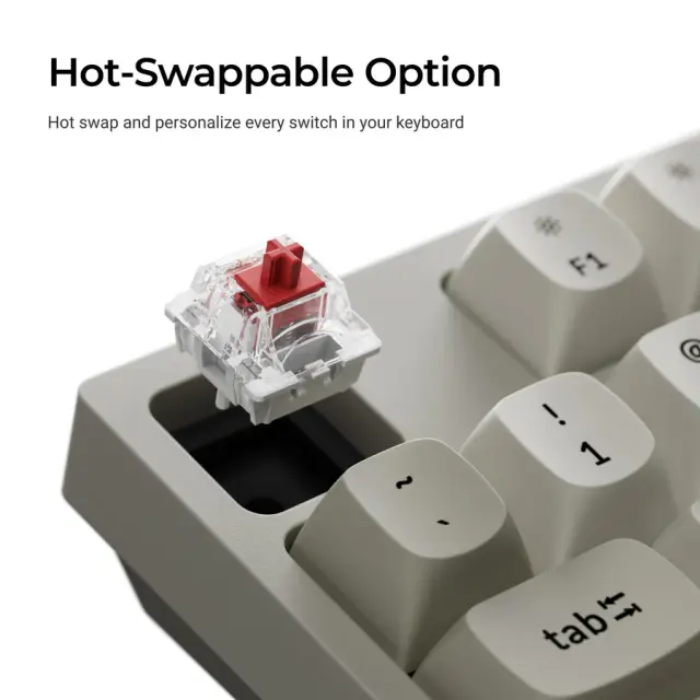 Геймърска Механична клавиатура Keychron C1 Pro 8K QMK - Super Banana Switch 