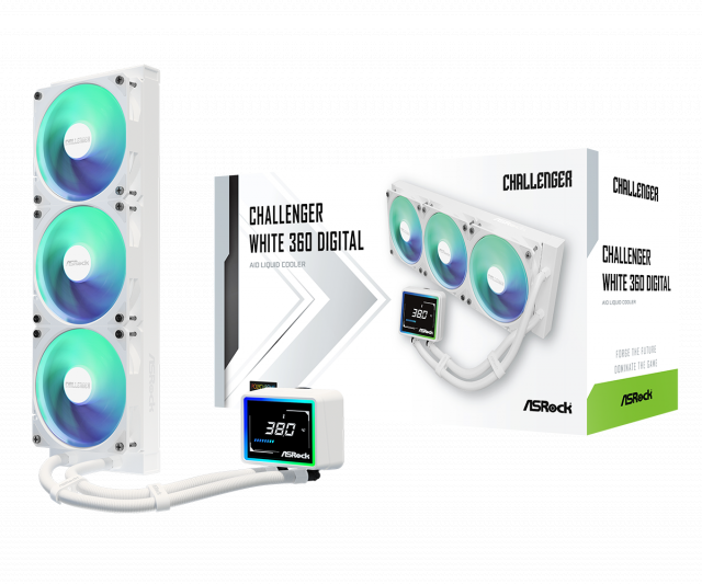 All-in-One Cooler ASRock Challenger White 360 Digital 