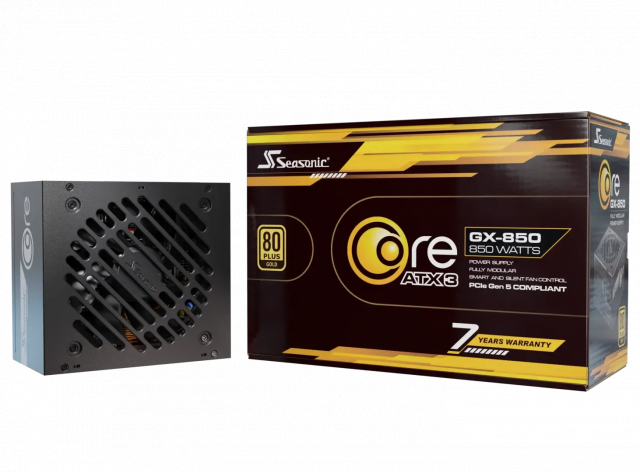Power Supply Unit Seasonic CORE GX 850W 80+ Gold, Fully Modular, ATX 3.1, PCIe 5.0 