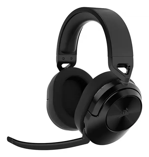 Геймърски слушалки с микрофон Corsair HS55 Carbon безжични и блутут PC/PS5/PS4 