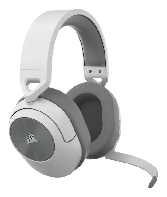 Геймърски слушалки с микрофон Corsair HS55 White безжични и блутут PC/PS5/PS4 