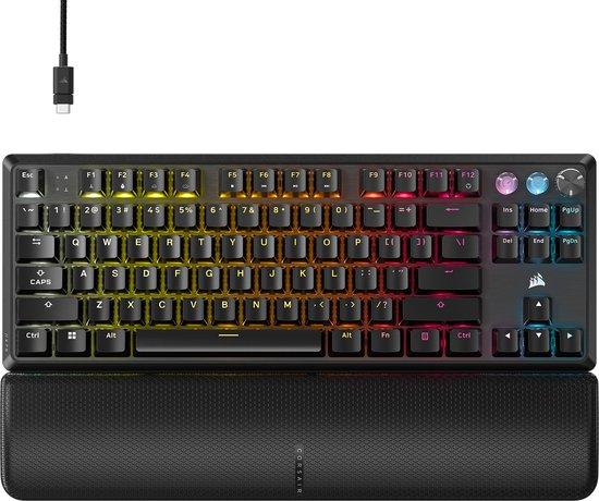 Геймърскa механична клавиатура Corsair K70 PRO TKL RGB, MGX Hyperdrive магнитни суитчове 