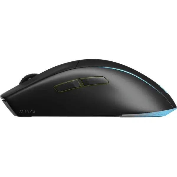 Геймърскa безжична/блутут мишка Corsair M75 Black Wireless Lightweight RGB 