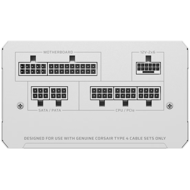 Power Supply Corsair RM750e White 750W 80+ Gold ATX 3.1, Fully Modular 
