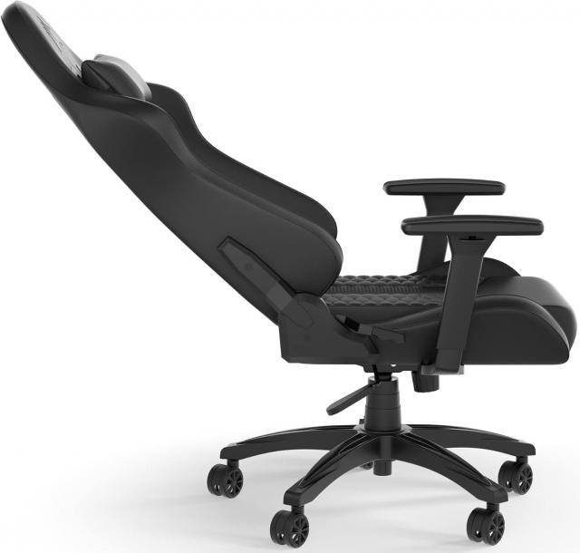Геймърски стол Corsair TC100 RELAXED - Leatherette Black/Black 