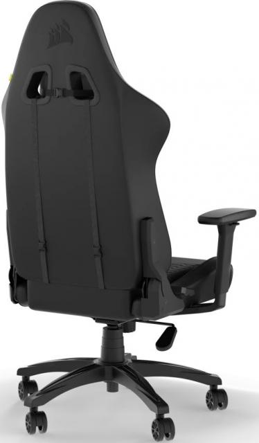 Геймърски стол Corsair TC100 RELAXED - Leatherette Black/Black 