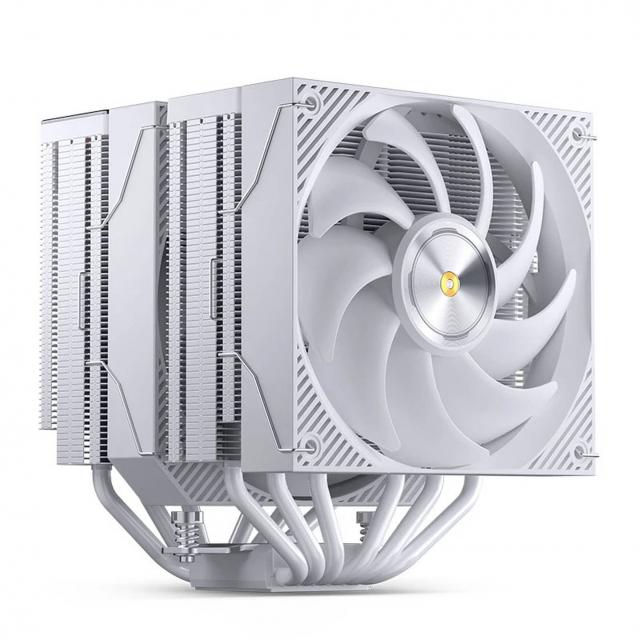 Охладител за процесор Jonsbo CC90 Dual Tower 130mm Display - Бял 