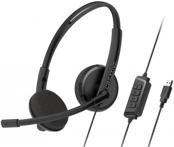 Слушалки с микрофон Creative HS-220 - USB