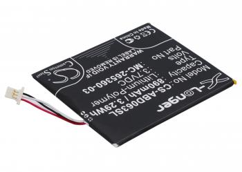 Kindle Battery  AMAZON Kindle 7, Kindle 8 58-000083  3,7V  890mAh LiPo CAMERON SINO