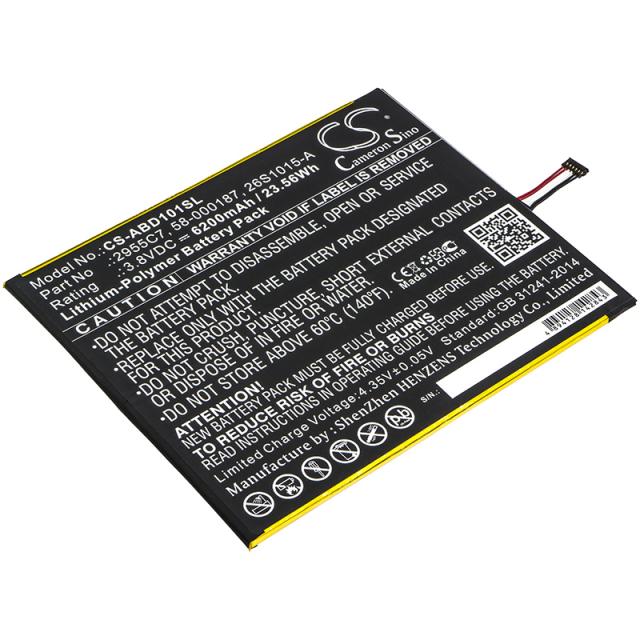 Laptop Tablet  for CS-ABD101SL за AMAZON KINDLE Fire HD 10.1  3,8V 6200mAh CAMERON SINO 