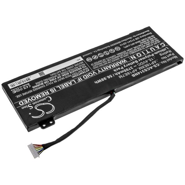 Laptop Battery for ACER ASPIRE NITRO 5 AN517-51-57NL, Nitro 7 AN715-51-58X1, Predator Helios 300 AP18E7M LiPo 15,4V  3700mAh CAMERON SINO 