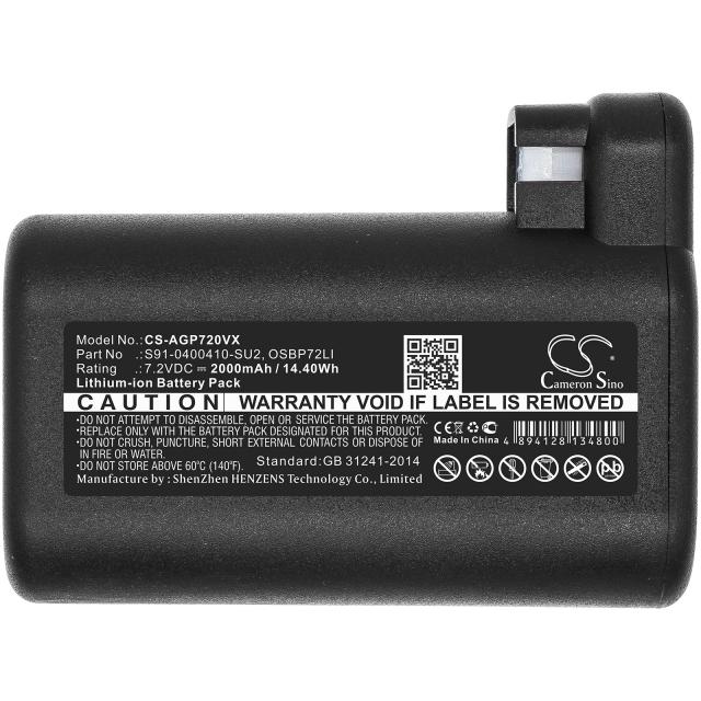 Батерия за прахосмукачка ELECTROLUX 900257877, Osiris, RX8, RX9; AEG 900258195  LiIon 7,2V 2000mAh CAMERON SINO 