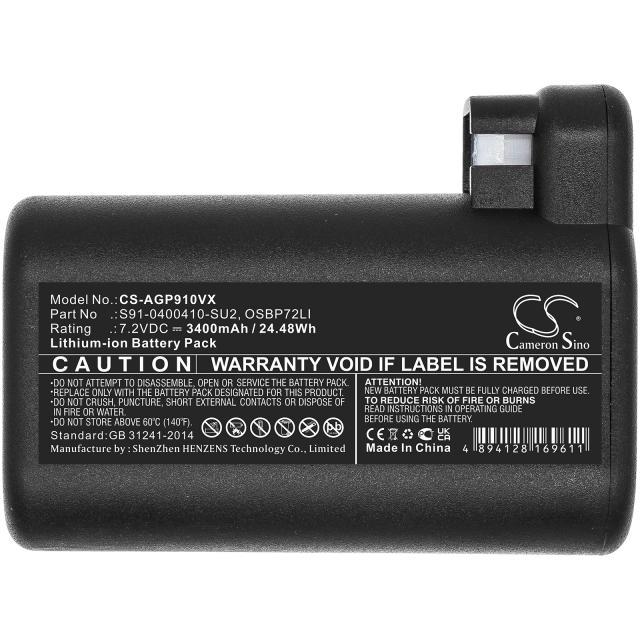 Батерия за прахосмукачка ELECTROLUX 900257877, Osiris, RX8, RX9; AEG 900258195  LiIon 7,2V 3400mAh CAMERON SINO 