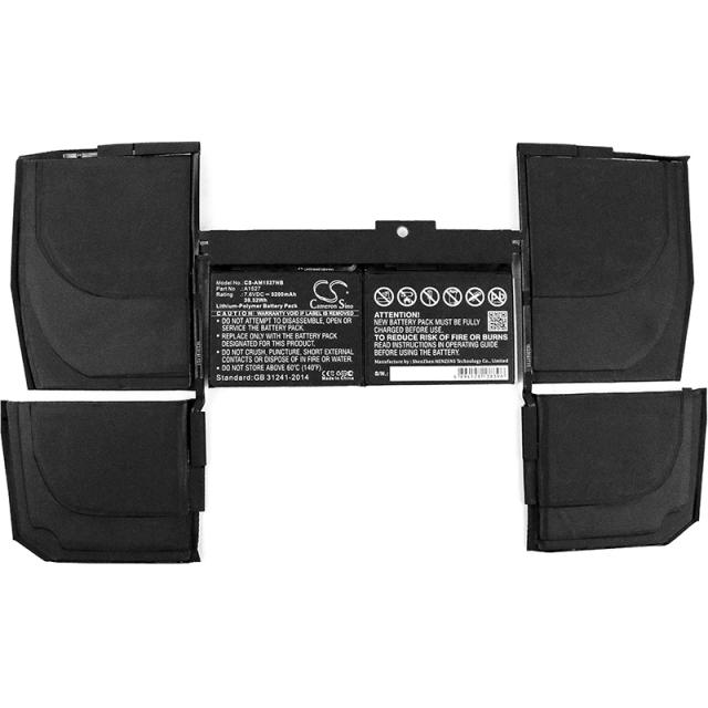 Laptop Battery for  Apple MacBook 12 inch Retina A1534 (Early 2015), MacBook Core M5 1.2GHZ 12 inch Retina A1534(EMC 2991) A1527, A1705 LiPo 7,6V 5200mAh CAMERON SINO 