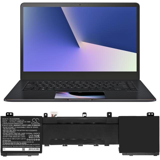 Laptop Battery ASUS ZenBook Pro 15 UX550GD  C41N1728 LiPo 15,4 V 4400mAh  CAMERON SINO 