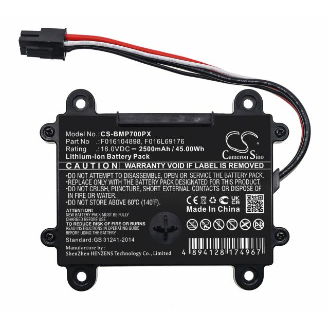 Батерия Cameron Sino, За косачка робот BOSCH 06008B0003, INDEGO 350.400, F016104898 LiIon 18V 2500mAh Cameron Sino 