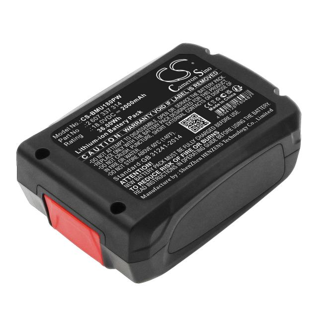 Батерия  акумулаторен трион  BOSCH AdvancedCut 18 1600A005B0 LiIon 18V 2000mAh Cameron Sino 