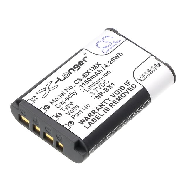 Camera Battery for SONY NP-BX1 LiIon 3.7V 1150mAh  Cameron Sino 