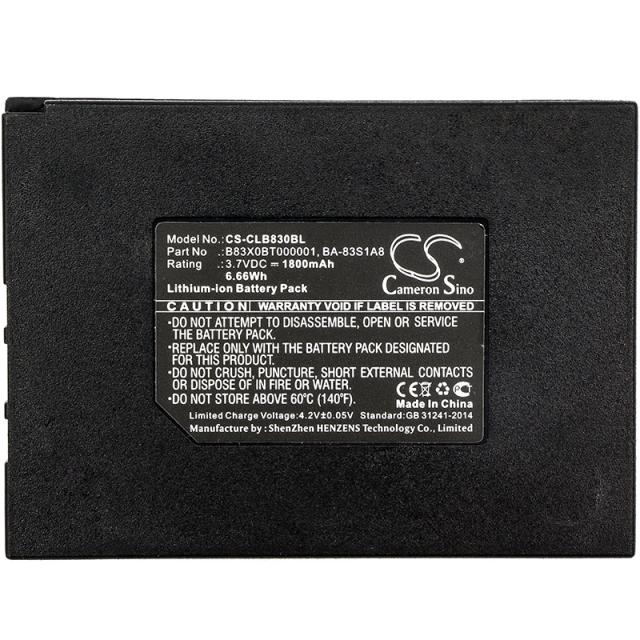 Camera Battery for  barcode scanner Honeywell / Datalogic/ Metrologic SP5600 CipherLAB 8300   LiIon  3.7V 1800mAh Cameron Sino 