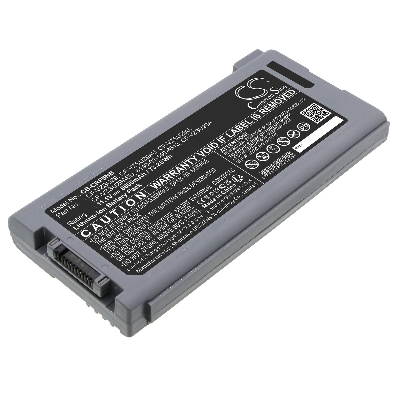 Батерия за лаптоп Panasonic Toughbook CF-29, CF-51, CF-53  CF-VZSU29 LiIon 11,1V 6600mAh CAMERON SINO