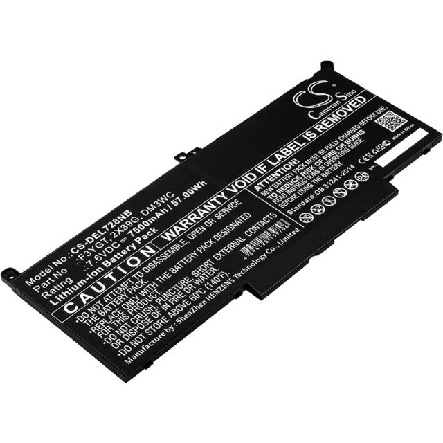 Батерия  за лаптоп DELL CTOL7480-D1506CN, Latitude 12 7000, Latitude 13 7380 LiIon 7.6V 7500mAh CAMERON SINO 