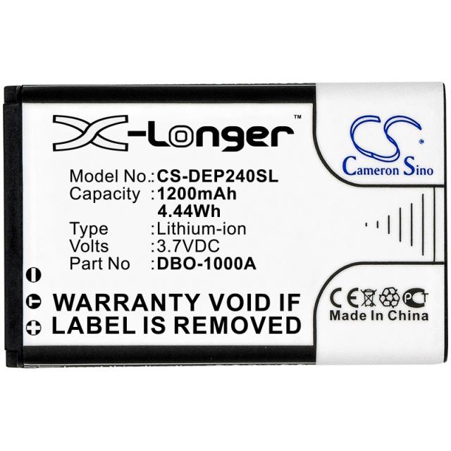 Mobile battery DORO 6821,  6881, 1370, 6060  380147 LiIon 3,7V 1200mAh CAMERON SINO 